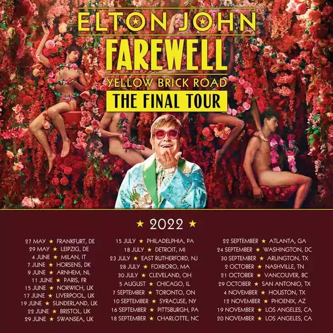 Elton John's Farewell Tour 2022